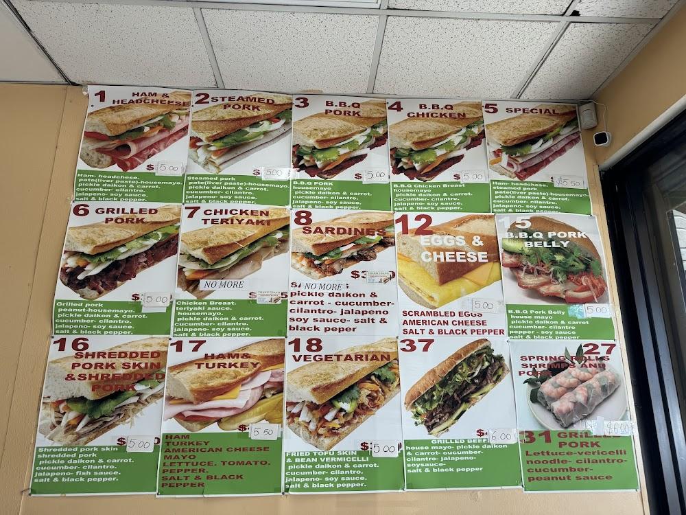 Thanh Thanh Sandwiches Menu image 1